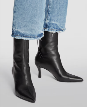 Maje Leather Ankle Boots 75 2