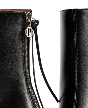 Maje Leather Ankle Boots 75 3
