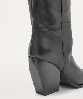 AllSaints Leather Reina Knee-High Boots 90 5