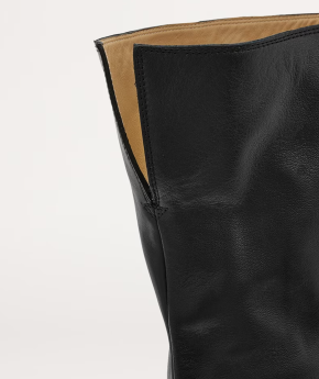 AllSaints Leather Reina Knee-High Boots 90 6