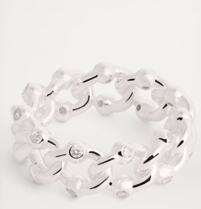 Hatton Labs Sterling Silver Formula Chunky Link Ring 2