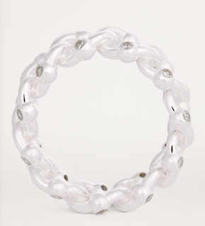 Hatton Labs Sterling Silver Formula Chunky Link Ring 5