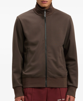 Palm Angels Black Logo Track Zip-Up Jacket 4