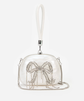 Self Portrait Pearl Top Handle Clutch Bag 3