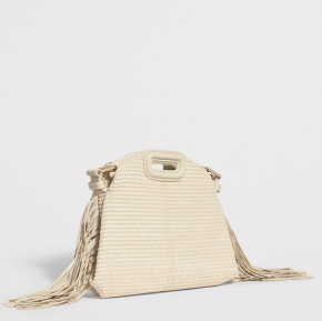Maje Mini Raffia-Effect Miss M Shoulder Bag 4