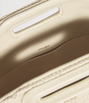 Maje Mini Raffia-Effect Miss M Shoulder Bag 5