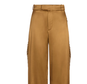 Aeron Gold Satin Straight-Leg Fjord Trousers 5