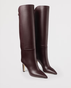 Jimmy Choo Alizze 85 Leather Knee-High Boots 4
