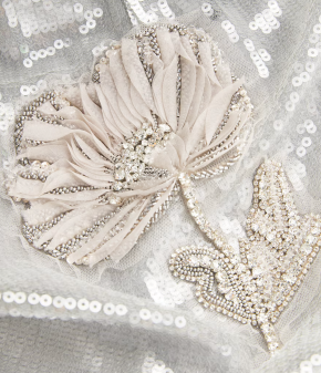 ask Condition forst Huishan Zhang Sequin Floral Oakley Pencil Skirt 4