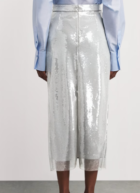 ask Condition forst Huishan Zhang Sequin Floral Oakley Pencil Skirt 5