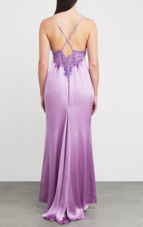 Rosamosario Silk Embellished Slip Nightdress 5