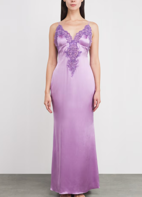 Rosamosario Silk Embellished Slip Nightdress 2