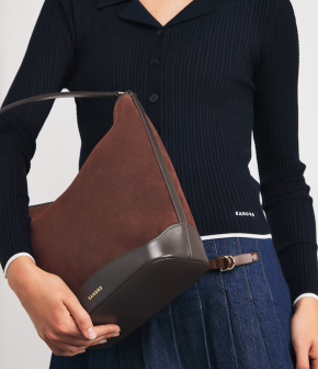 Sandro Paris Suede Tangoso Bucket Bag 4