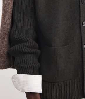 Johnstons Of Elgin Cashmere Ribbed Cardigan 5