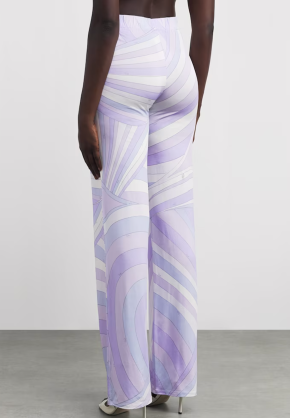 PUCCI Satin Straight Trousers 5