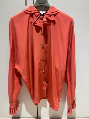 Chanel Orange Silk Blouse 2020 2