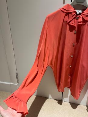 Chanel Orange Silk Blouse 2020 8