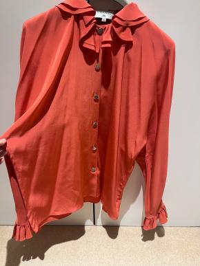 Chanel Orange Silk Blouse 2020 10