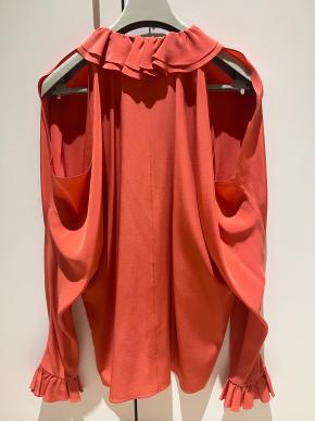 Chanel Orange Silk Blouse 2020 3