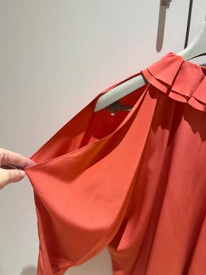 Chanel Orange Silk Blouse 2020 16