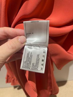 Chanel Orange Silk Blouse 2020 14