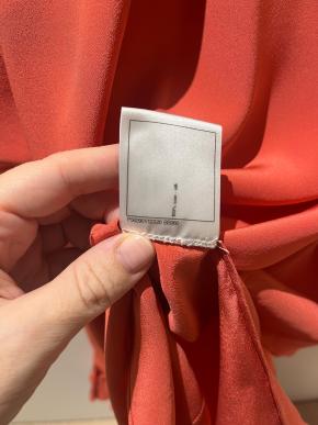 Chanel Orange Silk Blouse 2020 15