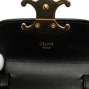 Celine Black Mini Shiny Calfskin Triomphe Crossbody 5