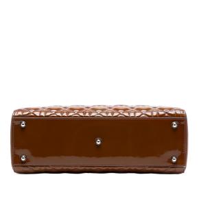 Dior Tan Large Patent Cannage Lady Dior 3