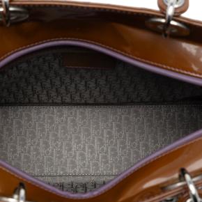 Dior Tan Large Patent Cannage Lady Dior 4