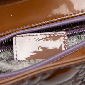 Dior Tan Large Patent Cannage Lady Dior 6