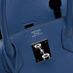 Hermes Bleu de Malte  Birkin Retourne 30 8