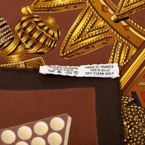 Hermes L'Or des Chefs Silk Scarf 90 4