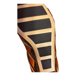 Bottega Veneta Gold Intrecciato Flat Mules 6