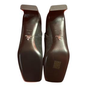 Prada Black Heeled Ankle Boots 4