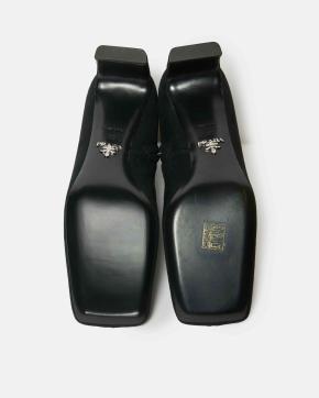Prada Black Heeled Ankle Boots 4