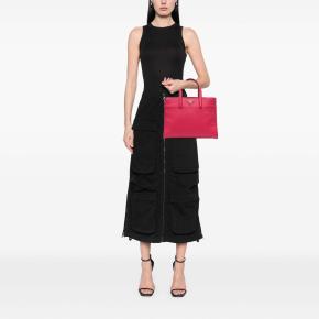 Prada Pink Saffiano Soft Triple Pocket Tote 10