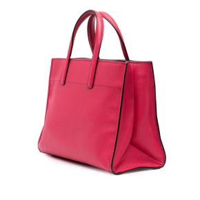 Prada Pink Saffiano Soft Triple Pocket Tote 2