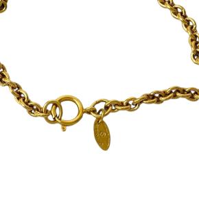 Chanel Gold Plated Letter Charms Pendant Necklace 3