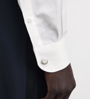 Corneliani Linen-Cotton Code Cocktail Bib Formal Shirt 3