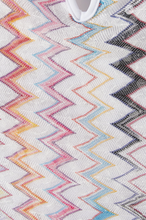 Missoni Multi Zigzag Plunge-Neck Swimsuit 4