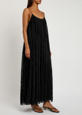 Toteme Floral-Embroidered tulle Maxi Dress 2