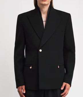 Casablanca Wool Double-Breasted Blazer 4