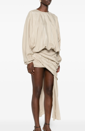 Christopher Esber Draped Silk Dress 2