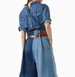 A.W.A.K.E. Mode Blue Long-Sleeve Denim Shirt 2