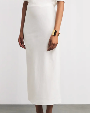 Saloni  Linen Carine-b Midi Skirt 6