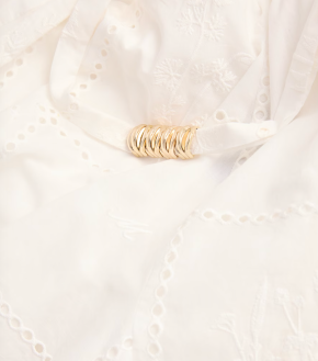 Maje Cotton Embroidered Mini Dress 5