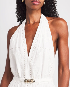 Maje Cotton Embroidered Mini Dress 2