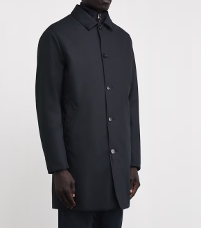 Canali Detachable Hood Overcoat 3