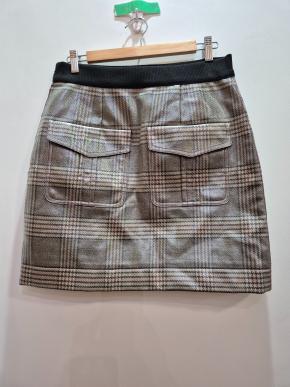 Fendi Coated Checked Mini Skirt 3