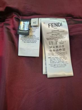 Fendi Coated Checked Mini Skirt 4